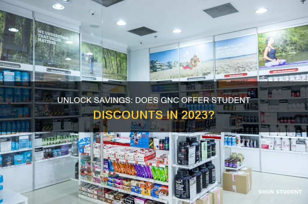 does gnc do student discounts