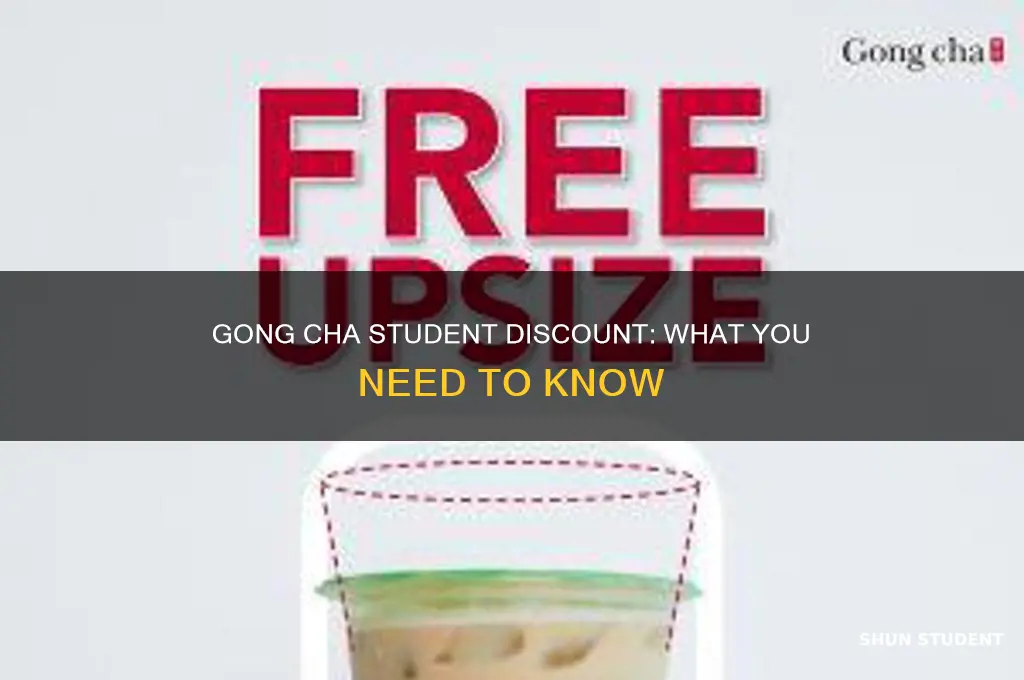 does gong cha have student discount
