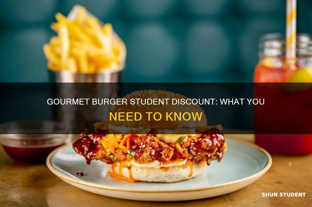 does gourmet burger do student discount
