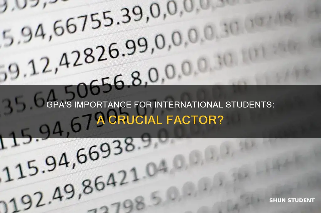 does gpa matter for international students