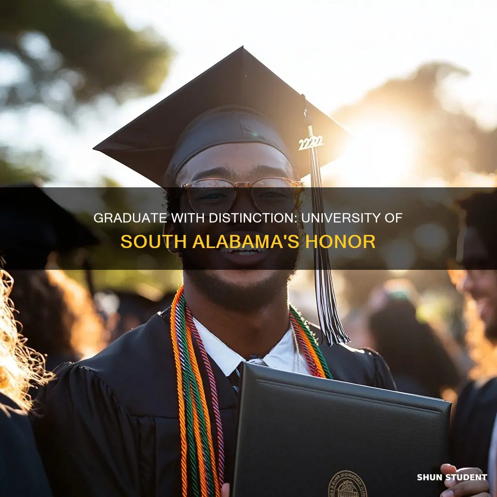 does graduate students graduate with distinction university of south alabama