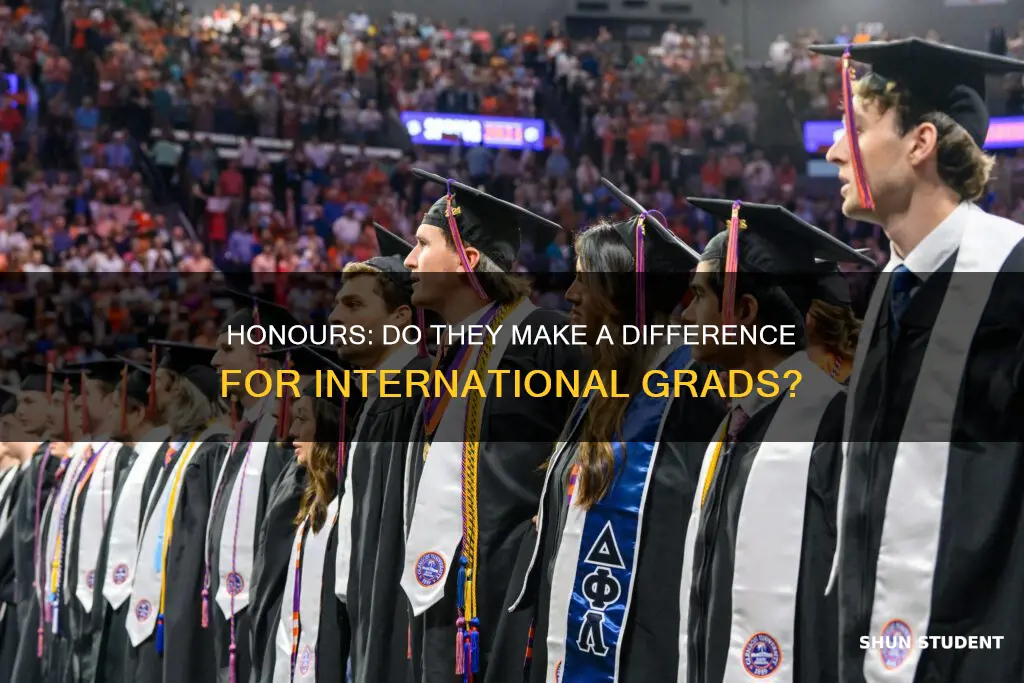 does graduating with honours matter for international students