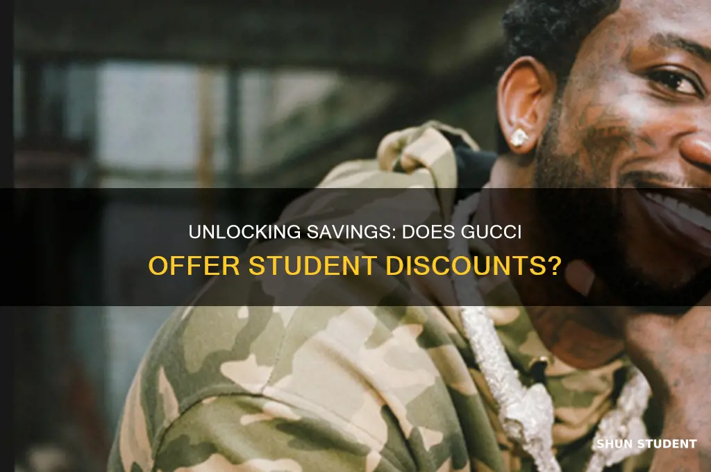 does gucci do student discount