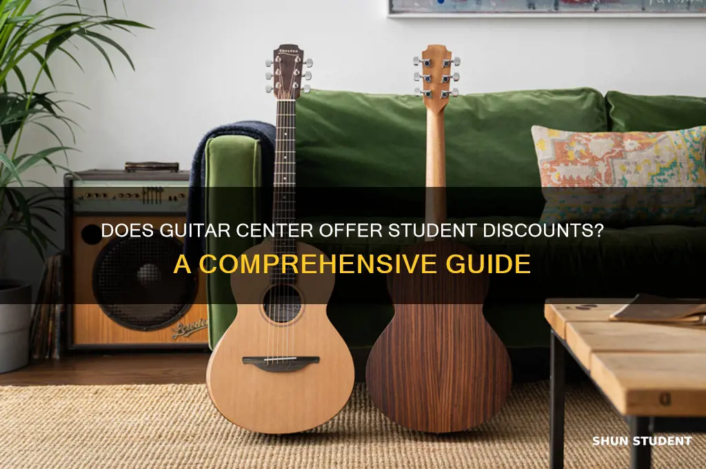 does guitar center check student discounts