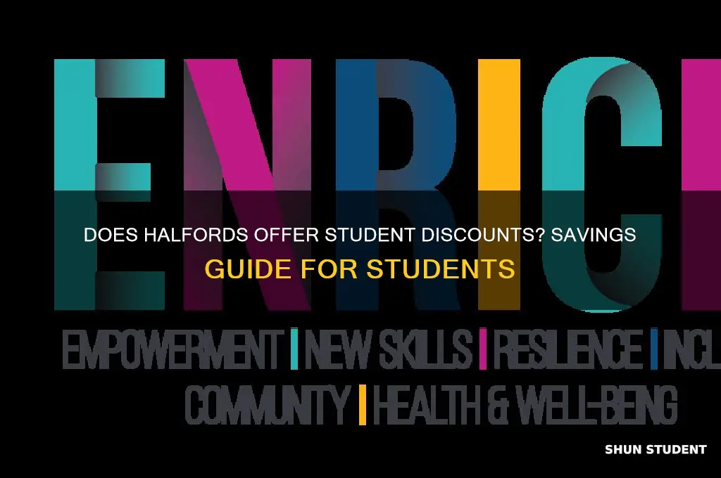 does halfords do student discount