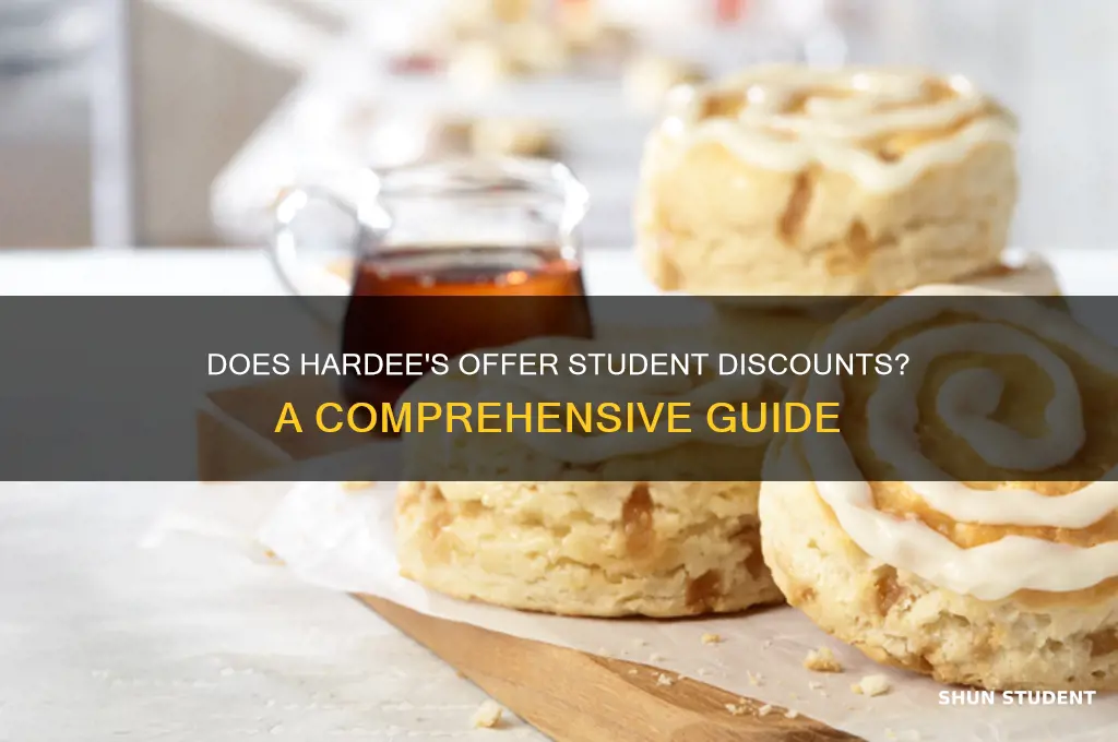 does hardees give student discounts