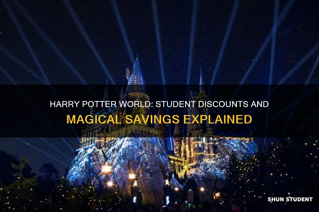 does harry potter world have student discount