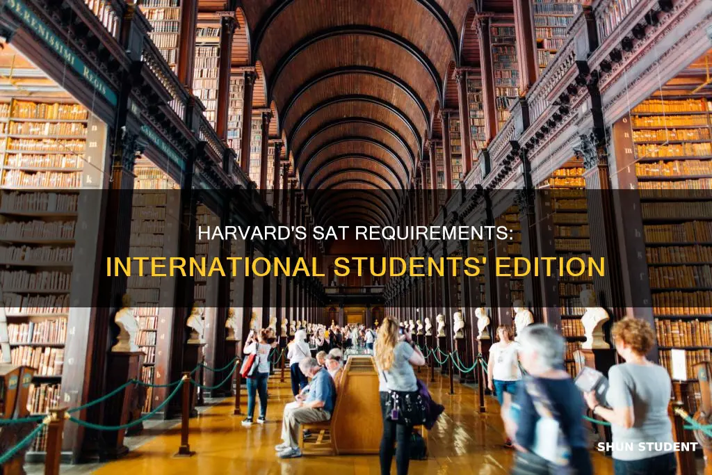 does harvard require sat for international students