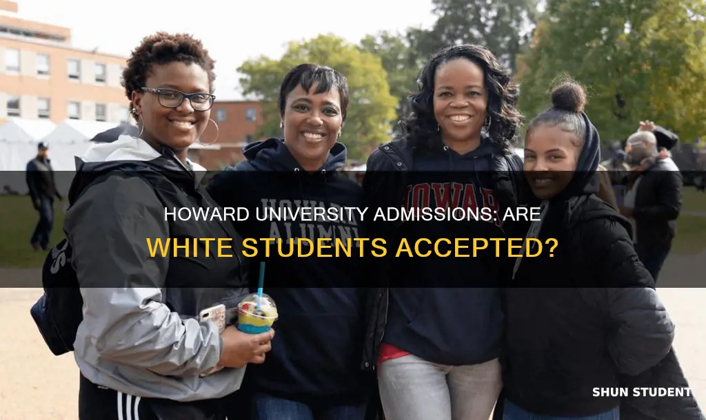 does howard university admit white students