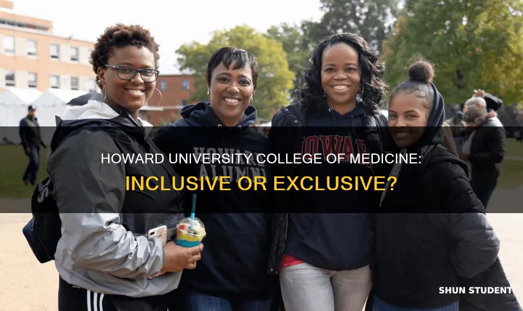 does howard university college of mediine accept nonblack students