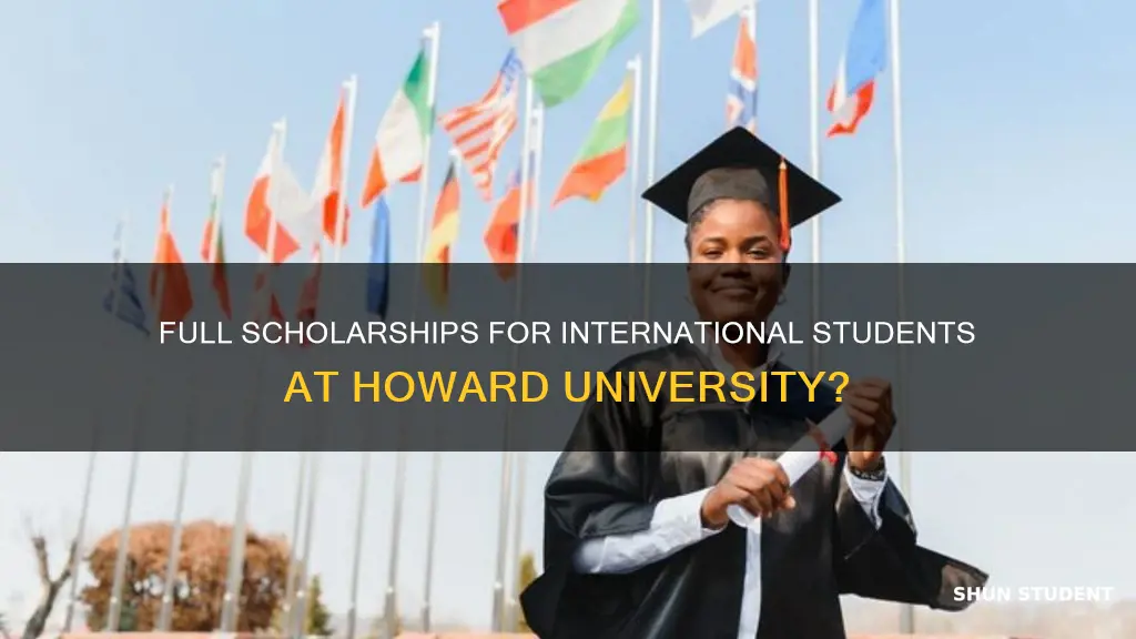 does howard university give full scholarships to international students