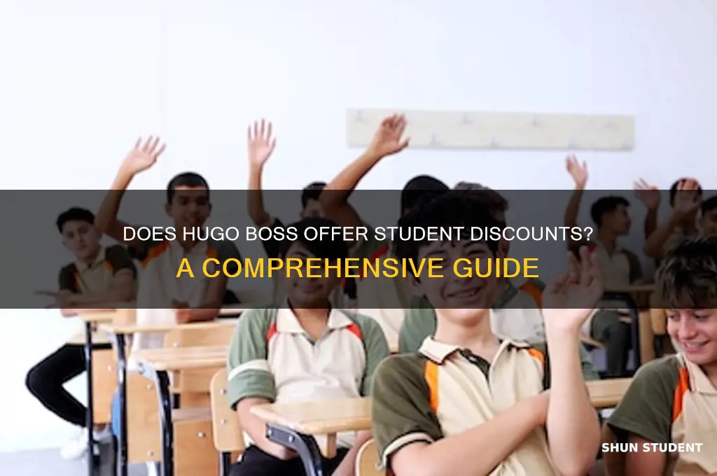does hugo boss do student discount
