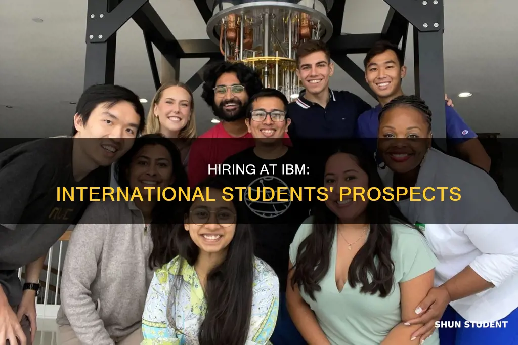 does ibm hire international students