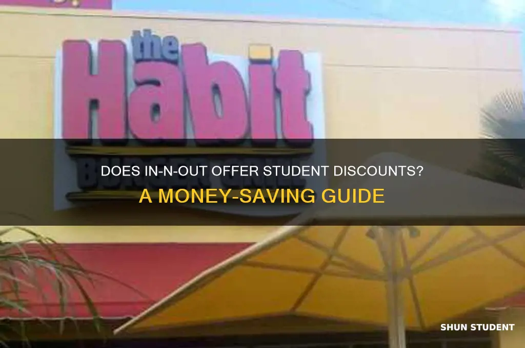 does in n out have student discount