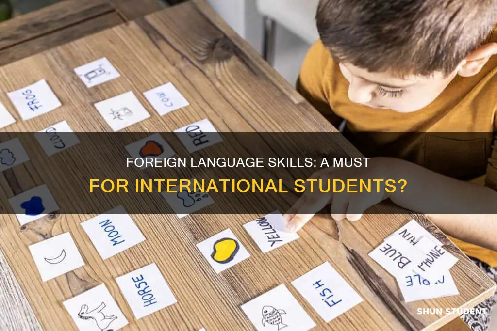 does international students need foreign lanu