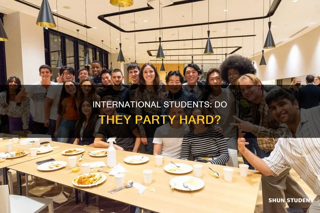 does international students party