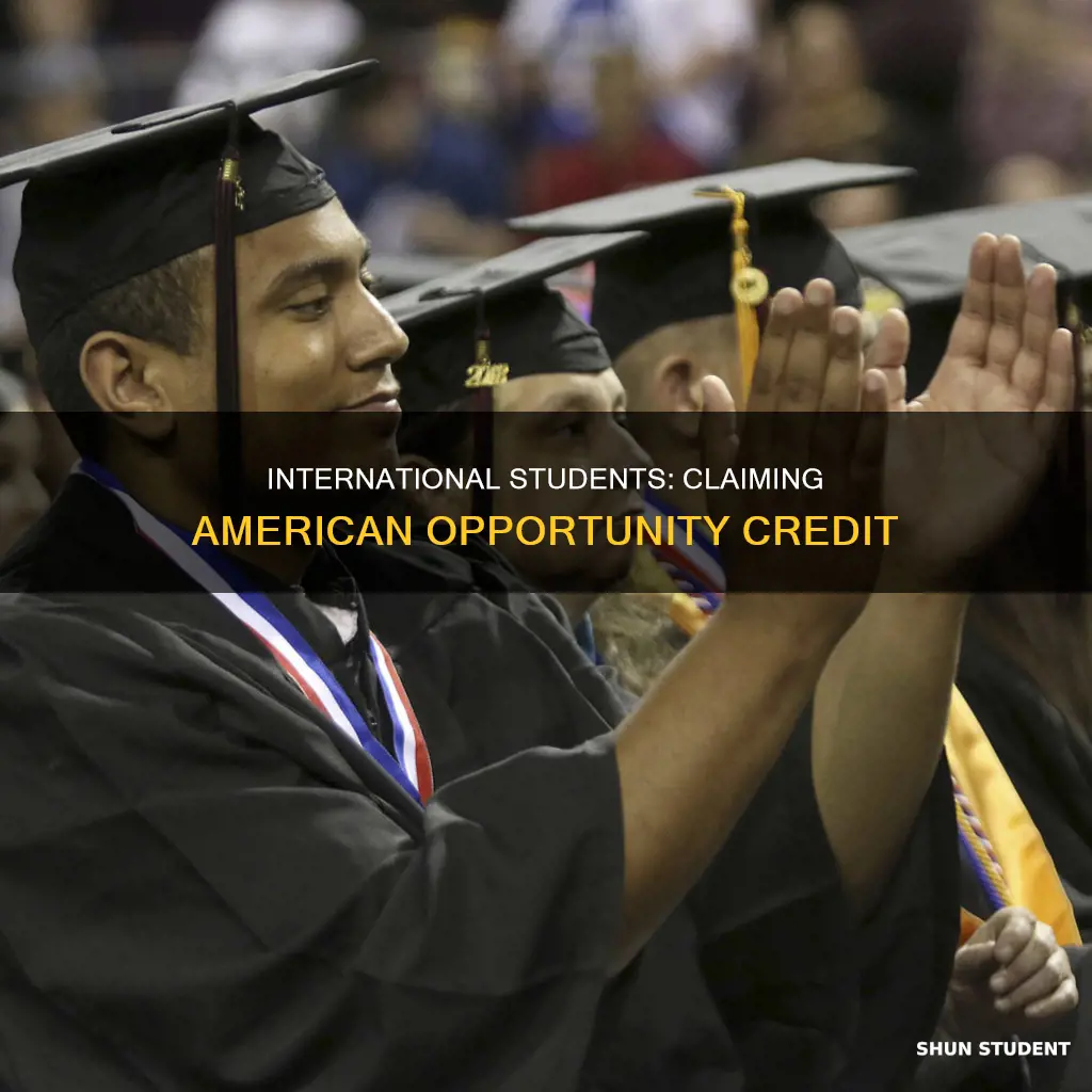 does international students qualify for american opportunity credit