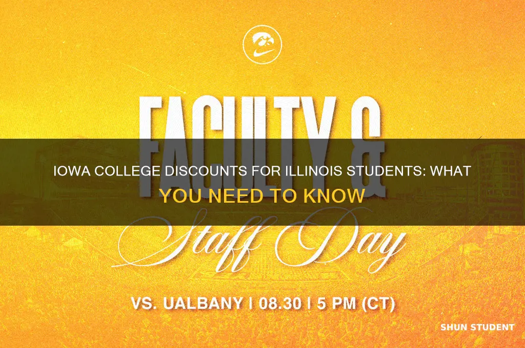 does iowa have discounts with college for illinois students