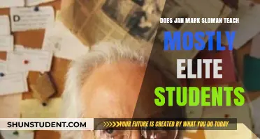 Does Jan Mark Sloman Primarily Teach Elite Students? Exploring the Facts
