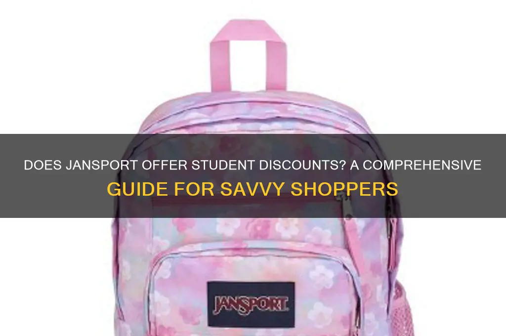 does jansport have student discount