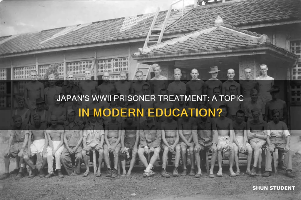 does japan teach students how they treated prisoners in ww2