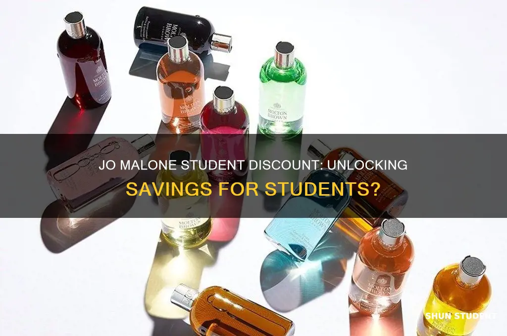 does jo malone do student discount