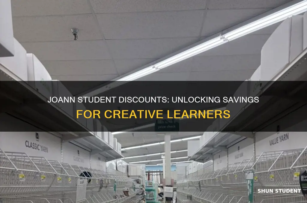 does joann do student discounts