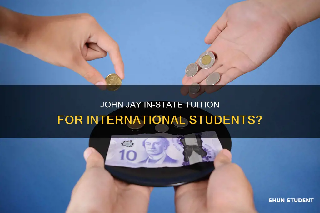 does john jay gives instate tuition to international students