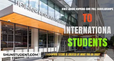 Johns Hopkins and Full International Student Scholarships