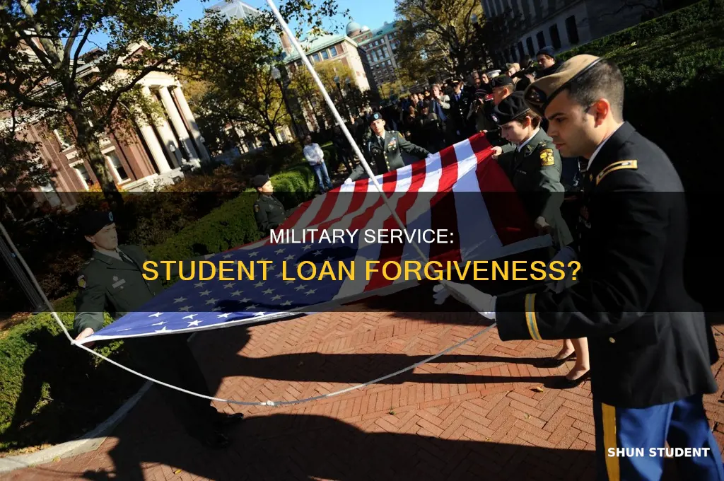 does joining the military pay off accumulated student loans