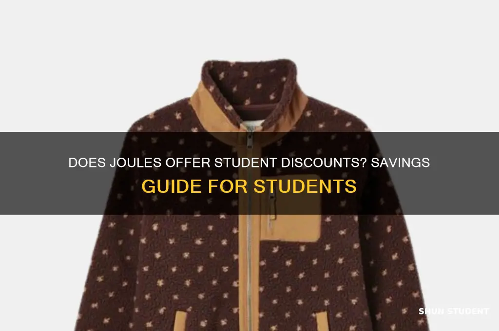 does joules do student discount