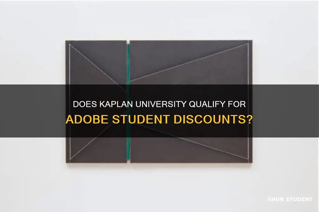 does kaplan qualify for adobe student discount