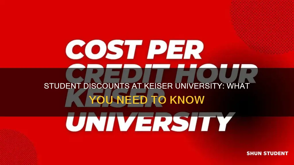 does keiser university have student discounts