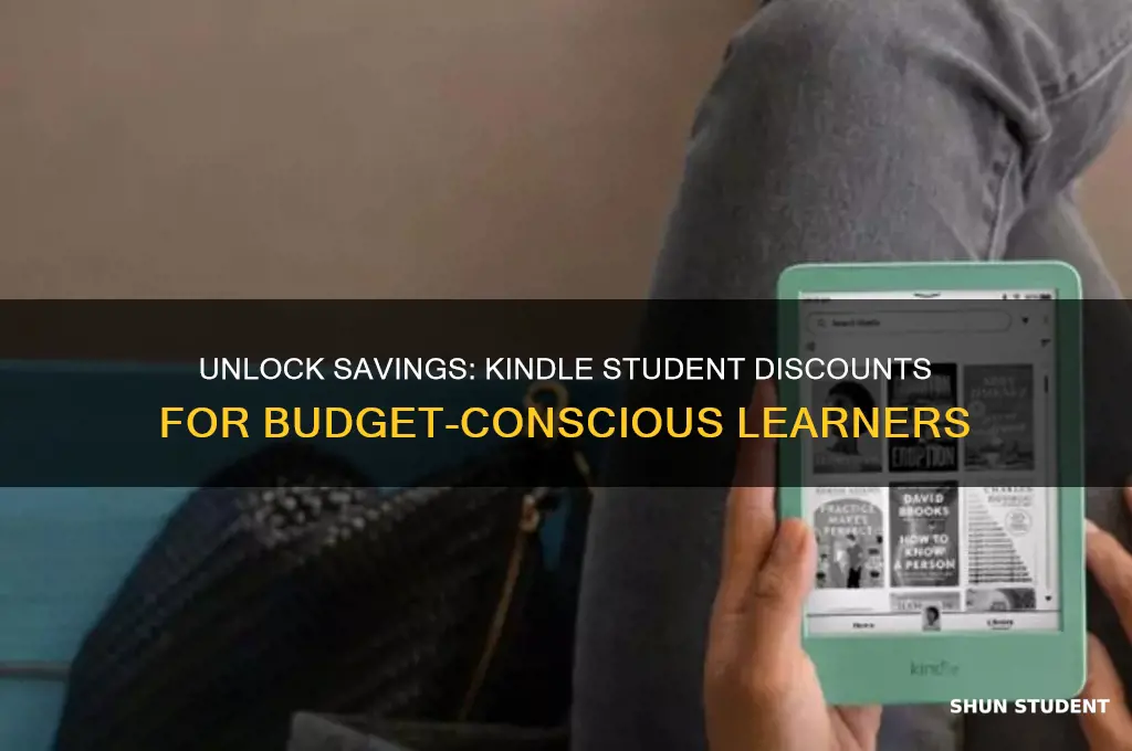 does kindle have a student discount