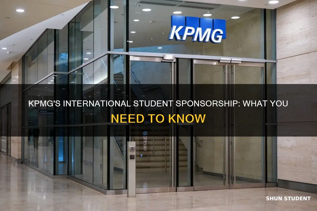 does kpmg sponsor international students