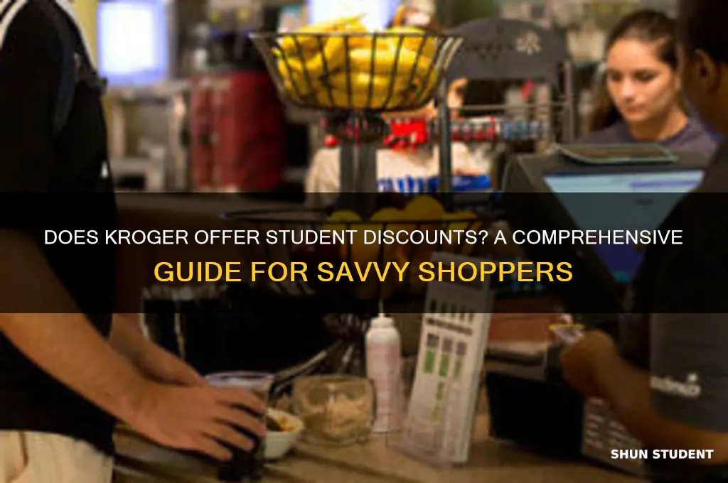 does kroger have a student discount