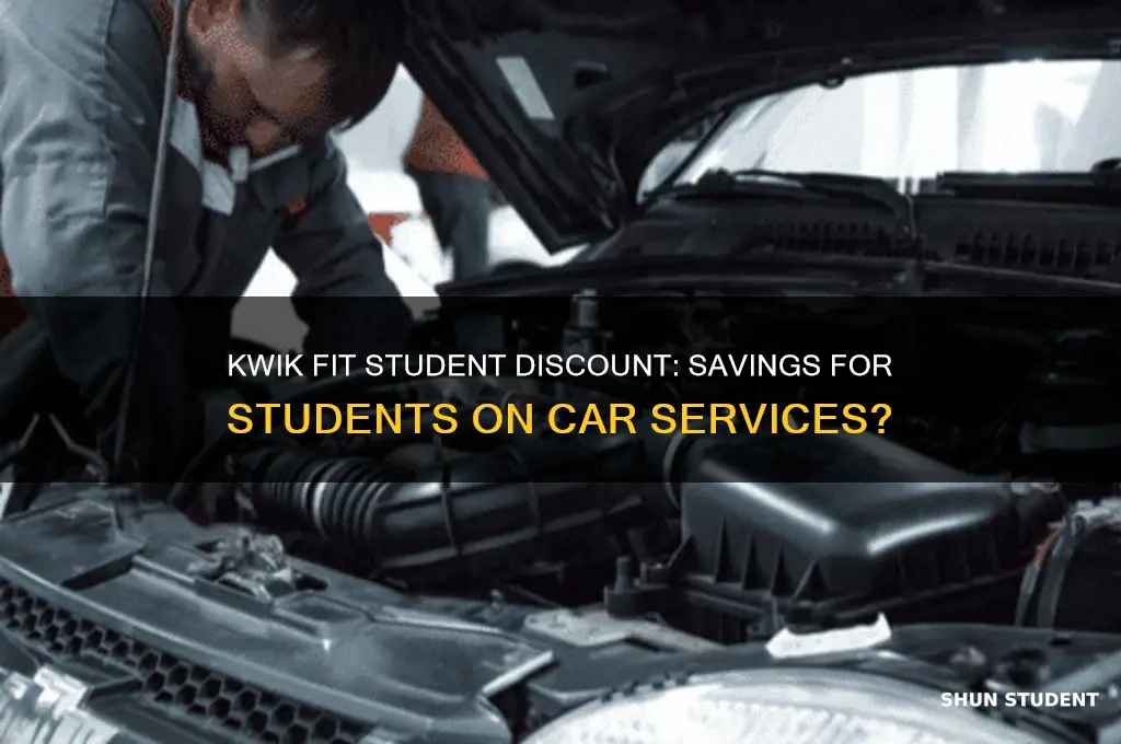 does kwik fit do student discount