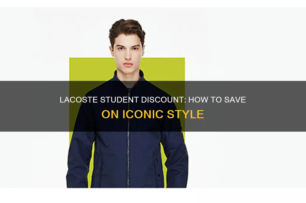 does lacoste do student discount
