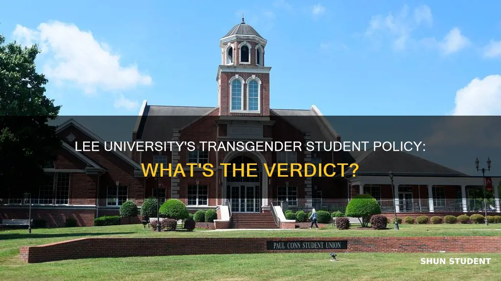 does lee university allow transgender students