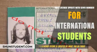 International Student License: Updating with SEVIS Number