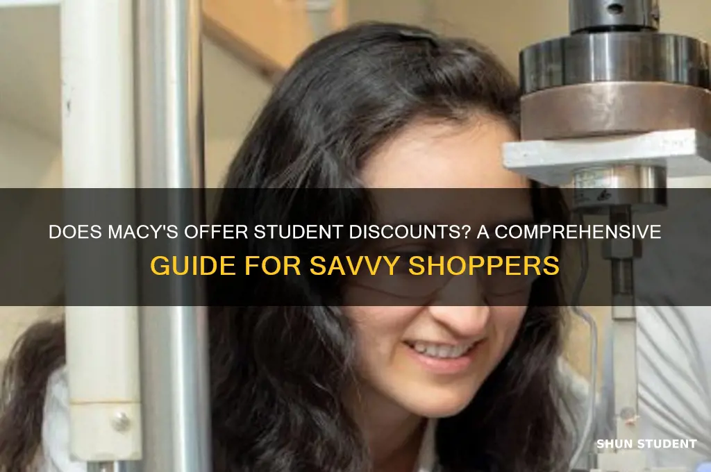 does macy have student discount