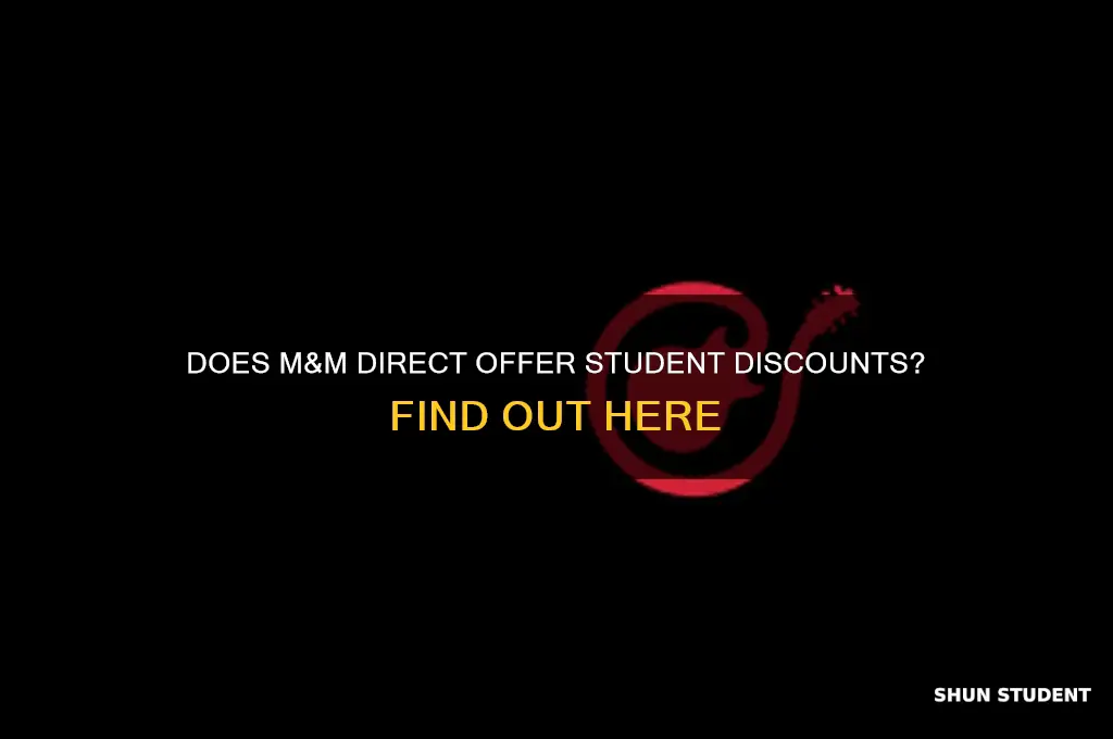 does mandm direct accept student discount