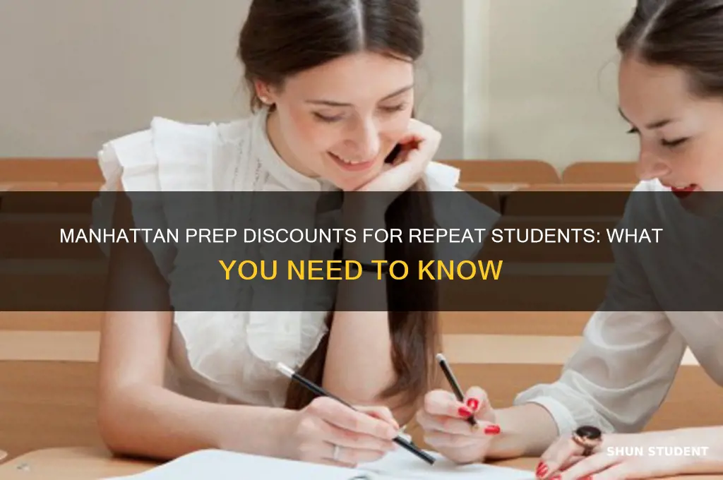 does manhattan prep offer discounts for second time students