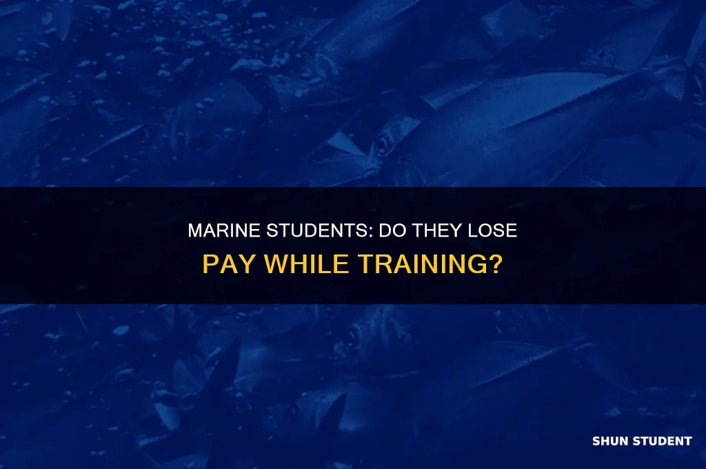 does marine under student status lose pay