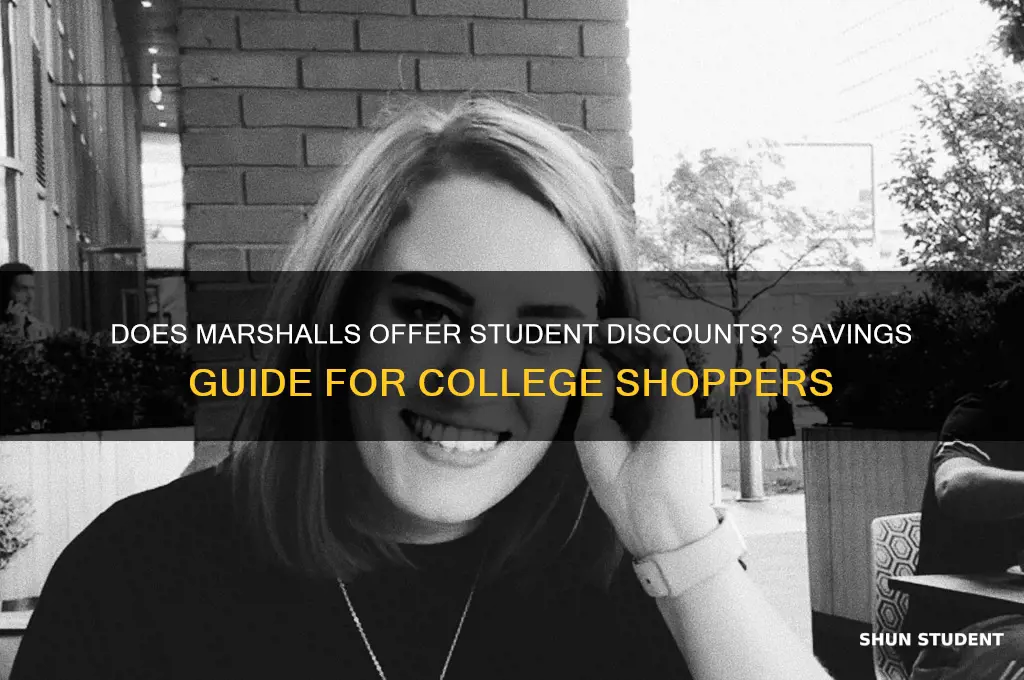 does marshalls do student discounts