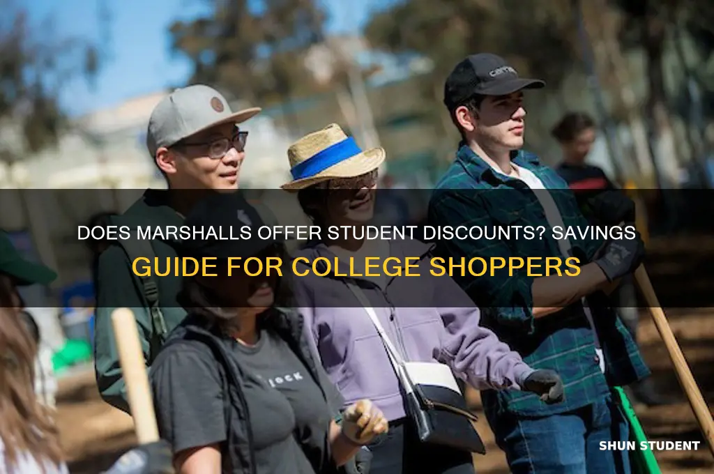 does marshals offer student discount