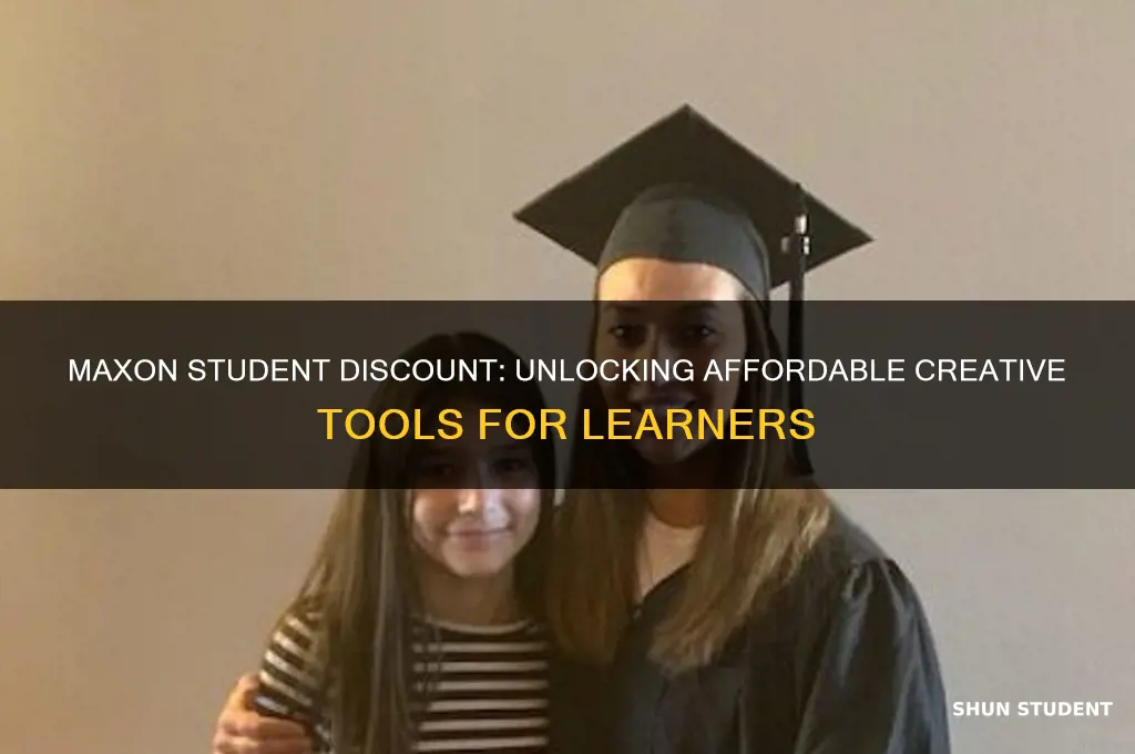 does maxon provides a student discount or a student plan