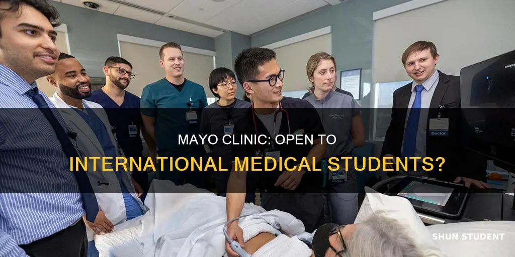 does mayo clinic accept international students