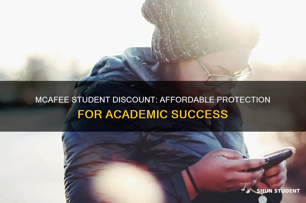 does mcafee have a student discount