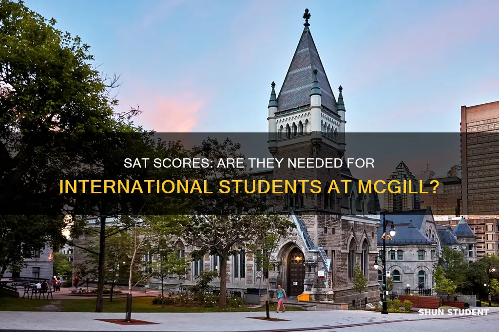 does mcgill require sat for international students
